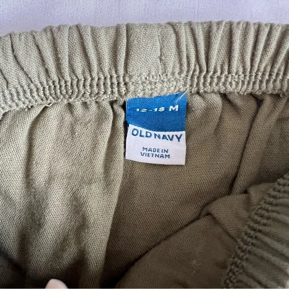 Old Navy Olive Green Kids Matching Pant Set Size 12-18 Months